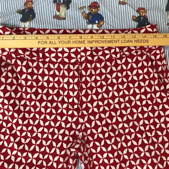 Ann Taylor Loft Marisa Skinny Red Maroon Ankle 8 - Picture 6 of 8